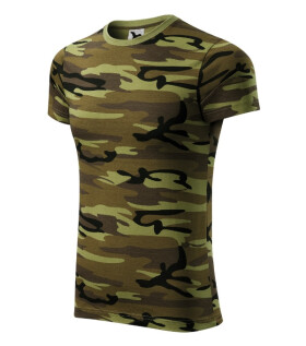 Maskáčové tričko unisex maskáčová zelená 2XL