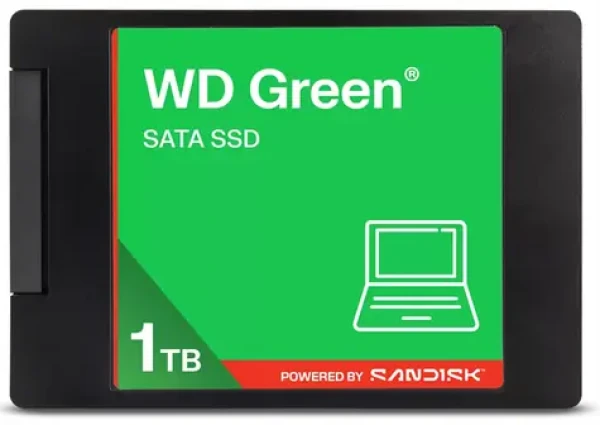 WD Green SATA 1 TB / 2.5" SATA III / SATA 6Gbps / R: 545MBps / W: 600 MBps / TLC / 5y (WDS100T5G0A-00CPT0)