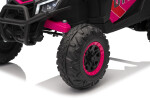 Mamido Mamido Elektrické autíčko Buggy Madman ružové | UTV-MX 4x4 | EVA kolesá | 12V 10Ah | EKO koža