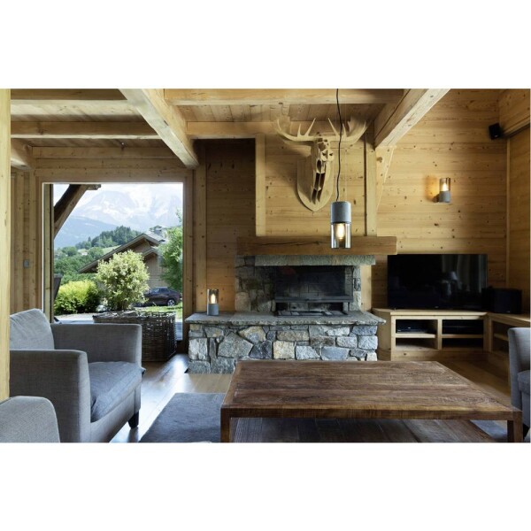 SLV Lisenne 155714 závesné svietidlo E27 sivá, hnedá; 155714