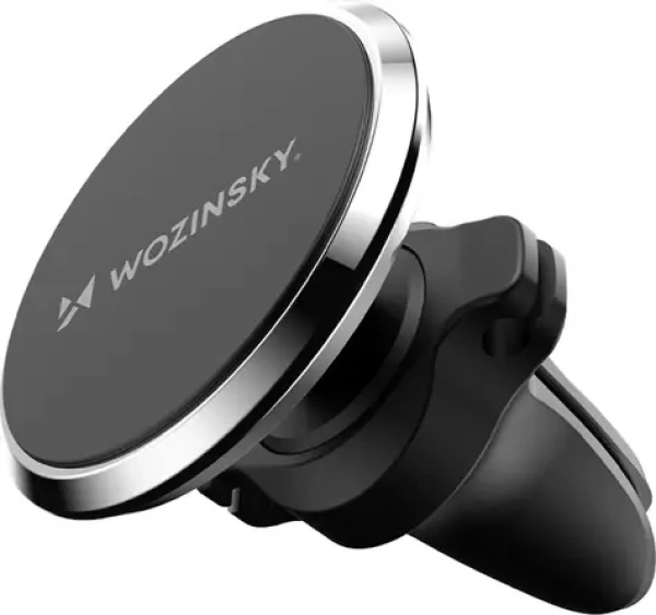 Wozinsky WUMKO čierna / Magnetický držiak telefónu do auta / do ventilácie (5907769308864)