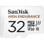 SanDisk High Endurance Monitoring pamäťová karta micro SDHC 32 GB Class 10, UHS-I, UHS-Class 3, v30 Video Speed Class vr. SD adaptéru; SDSQQNR-032G-GN6IA