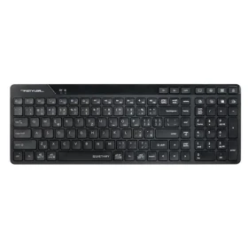 A4Tech FStyler FBK27C AS čierna / Bezdrôtová klávesnica / CZ layout / Bluetooth / 2.4GHz USB-A Nano prijímač (FBK27CAS-BK)