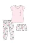 Dámske trojdielne pyžamo Cornette 665/311 Dreaming w/r S-XL Růžová S