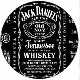 Jedlý papier Jack Daniels etiketa 19,5 cm - Pictu Hap - Pictu Hap