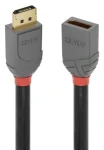 Lindy DisplayPort 1.4 Anthra Line čierna / Predlžovací kábel / 3 m / 8K / 60 Hz (36498)