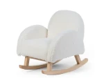 Childhome Kreslo detské hojdacia Teddy Off White / 52 x 45 x 51 cm / od 3 rokov (RCKTOW)