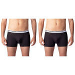Dvojité balenie bavlnených boxeriek BOXER COLOURS 2x - BELLINDA - čierna XL