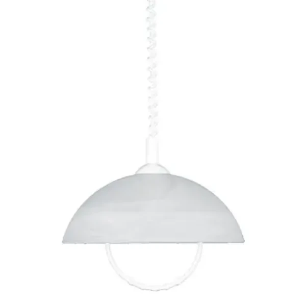 Luxera Albert závesné svietidlo E27 biela / 60W / 35cm / IP20 (SKL000385705)