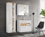 COMAD - Zrkadlová skrinka 80cm 2 dvierka BAHAMA WHITE 5907611648384