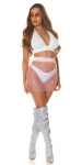 Sexy Koucla Mesh Mini Skirt with glitter / Cover-Up white M