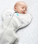 Love To Dream Swaddle UP Warm - Zavinovačka, veľkosť M, biela - 1 FÁZA, 3-6m, 6-8kg