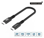 MicroConnect USB-C 0,15 m čierna / Kábel / USB-C - USB-C (USB4CC015)