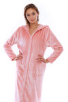 Pánsky župan Siena s kapucňou na zips 3656 pink pearl - Vestis XL