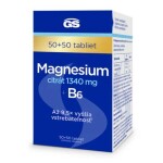 GS Magnesium citrát 1340mg + B6 50 + 50 tabliet