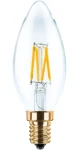 SEGULA LED sviečka číra 3W(26W) / E14 / 260lm / 2200K / stmievateľná / F (55201)