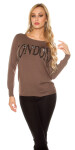 Trendy Koucla pulli LONDON with lace Einheitsgroesse