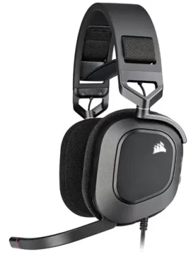 Headset Corsair HS80 RGB čierna / Herné slúchadlá s mikrofónom / USB / kábel 1.8m (CA-9011237-EU)