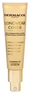 Dermacol Dlhotrvajúci krycí make-up Longwear Cover SPF 15 (Liquid Foundation Concealer) 30 ml