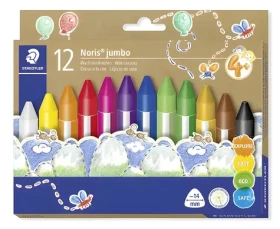 Staedtler Noris Jumbo 12 ks / Voskovky / Trojuholníkové / Box / od 4 rokov (228 14 C12)
