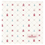 GREEN GATE Bavlnený obrus Clarina White 100 × 100 cm