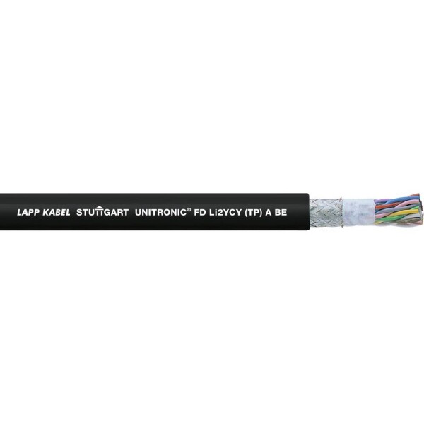 LAPP 0031409/1000 dátový kábel UNITRONIC® FD Li2YCY (TP) A čierna 1000 m; 0031409/1000