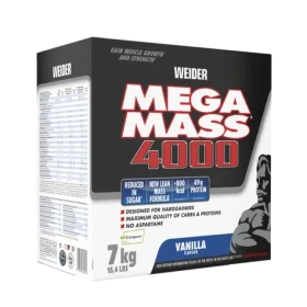 Mega Mass 4000 - Weider (vanilka, 7000 g) (4829-6-7000g-vanilka)