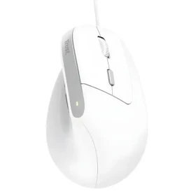 Trust Bayo II biela / Vertikálna myš / optická / 2400 DPI / 6 tlačidiel / USB-A (25397)