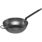 De Buyer Mineral B hlboká oceľová panvica s plochou rukoväťou 32 cm (DB5614-32)