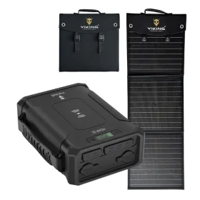 Viking VIDAR III + L60 PD čierna / Set powerbanka a solárny panel / 96000 mAh / bezdrôtové nabíjanie (VIDARIIIL60PD)