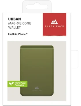 Black Rock Urban Mag Wallet olivová / Puzdro na karty / magnetické / univerzálne (9200UMW45)