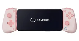 GameSir X5 Lite ružová / Herný ovládač s držiakom pre chytrý telefón / USB-C / Hall Effect / Android, iOS (GSX5LP003-1)