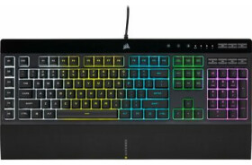 Corsair K55 RGB PRE US čierna / Herná klávesnica / RGB LED podsvietenie / US layout / USB (CH-9226765-NA)