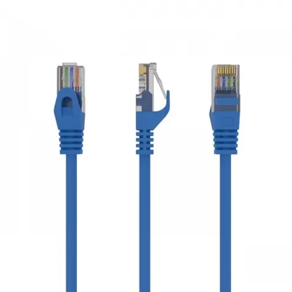 UTP patchcord Cat.6 0,5 m modrý economy / Patch kábel / RJ45-RJ45 / netienený (PP6U-0.5M/B)