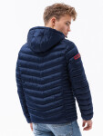 Pánska bunda Ombre Jacket C368-1 Námornícka modrá