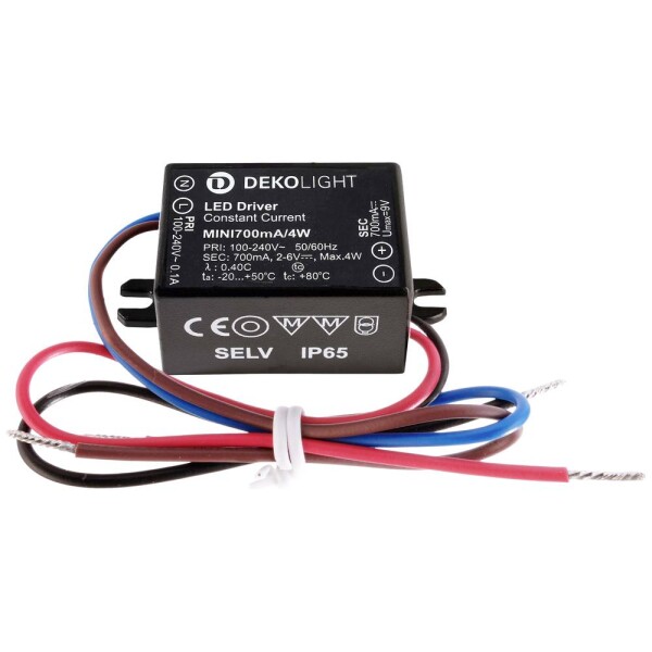 Deko Light MINI, CC LED driver konštantný prúd 4 W 0.70 A 2.5 - 6 V/DC; 872131