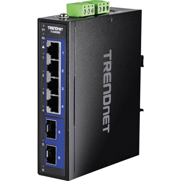 TrendNet TI-G5062 priemyselný ethernetový switch; TI-G5062