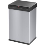 Hailo Big-Box Swing L 8401210 odpadkový kôš, 35 l, ocelový plech, (d x š x v) 340 x 339 x 545 mm, strieborná, čierna, so samozatváracím vekom, 1 ks; 8401210