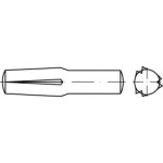 TOOLCRAFT TO-5437983 násuvný ryhovaný kolík 12 mm ocel 25 ks; TO-5437983