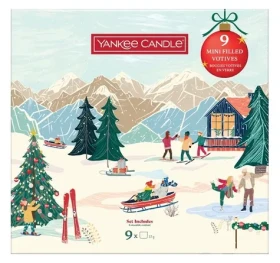 Yankee Candle Apres Ski / Sada 9 mini sviečok / votívne sviečky v skle (2652674E)