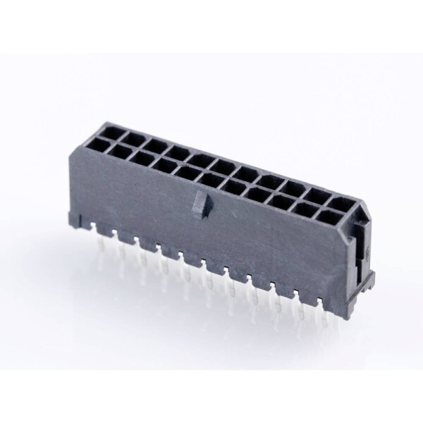 Molex vstavaná pinová lišta (štandardná) Počet pólov 22 Raster (rozteč): 3.00 mm 430452213 1 ks Tray; 430452213