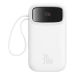 Baseus Qpow2 20000mAh 30W s káblom USB-C biela / Powerbanka / 3xUSB-C / 1xUSB-A (P10055009213-00)