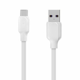 Obal:Me Simple USB-A/USB-C Kábel 1m biela (8596311223617)