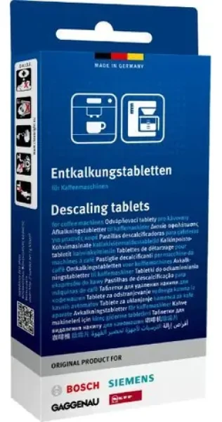 BOSCH Odvápňovacie tablety TCZ8002A / 3 ks / pre automatické kávovary BOSCH / ochrana proti korózii (TCZ 8002A)