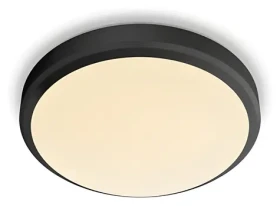 Philips DORIS CL257 čierna / LED kúpeľňové stropné svietidlo / 17W / 2700K / IP44 / O 31,3 cm (929002665101)