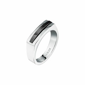 Trussardi Štýlový oceľový bicolor prsteň pre mužov T-Steel TJAXV430 67 mm
