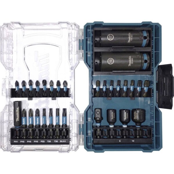 Makita súprava rázových orechov, palcový, 1/4 (6,3 mm), E-22903; E-22903