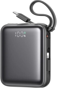 Joyroom Mini PowerBank Joyroom JR-PBF27 22.5W z podwójnym kablem 10000mAh (Čierny)