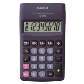 CASIO HL 815L BK čierna / vrecková kalkulačka / osemmiestna (HL 815L BK)