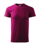 Základné tričko pánske fuchsiovo červené 2XL